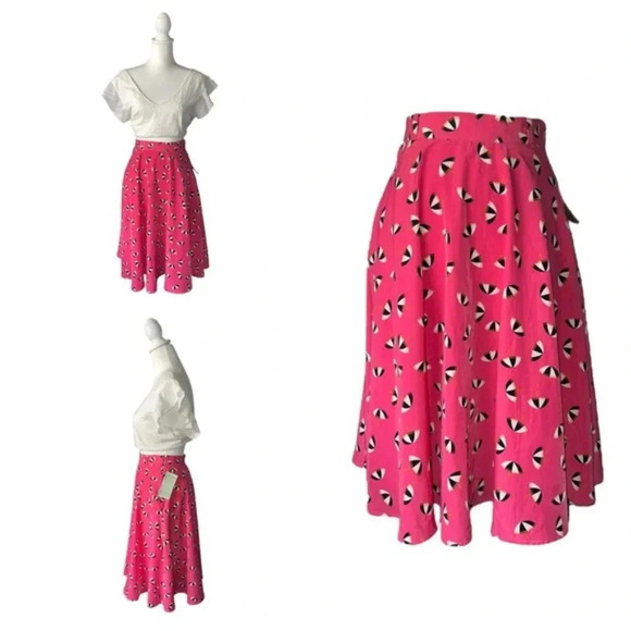 ModCloth umbrella print A Line Skirt NWT | Sz Small - Picture 1 of 9